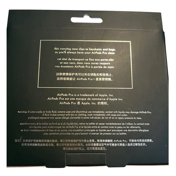 Kate Spade Liquid AirPods Pro Case - clip, silver glitter - Picture 3 of 4